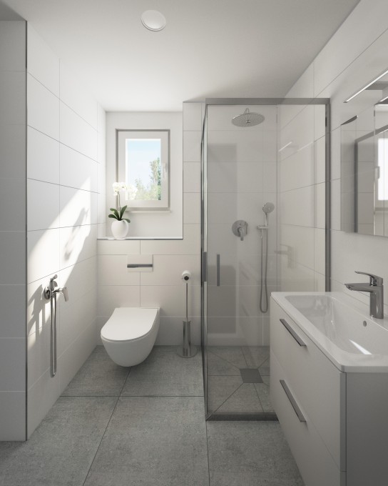 Vizualizace koupelny 1. NP