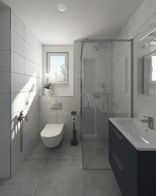 Vizualizace koupelny 1. NP