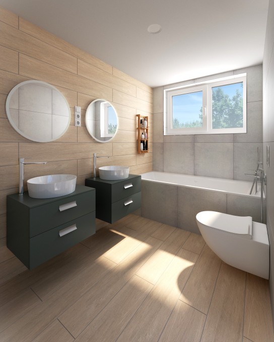 Vizualizace koupelny 1