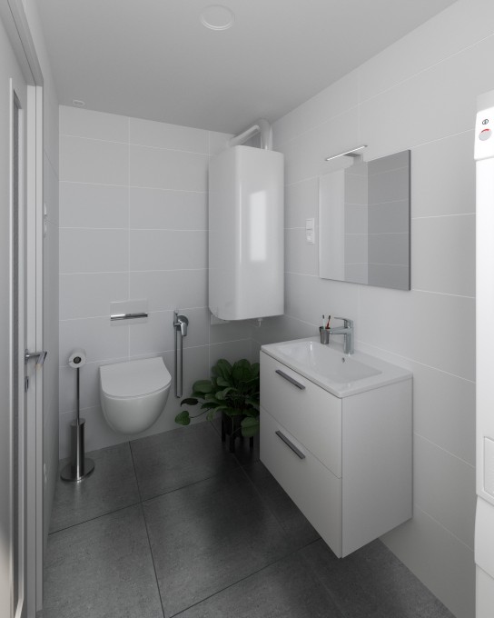 Vizualizace koupelny 1. NP