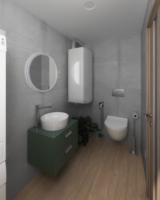 VARIANTA 3 - koupelna v 1.NP