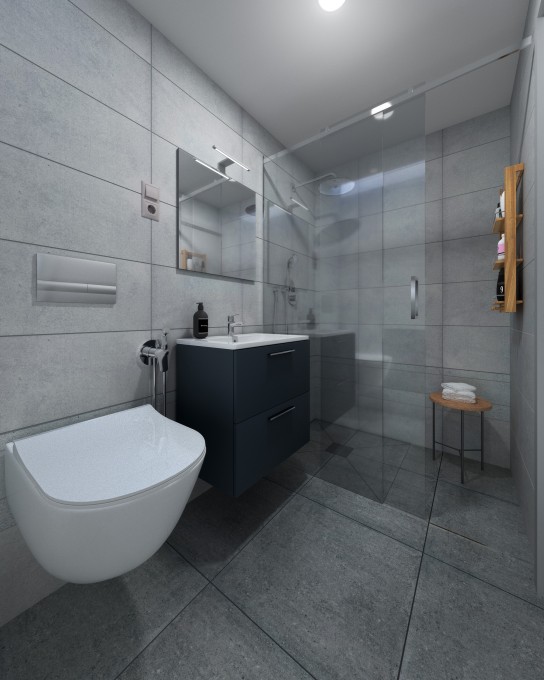 VARIANTA 2 - koupelna v 2. NP